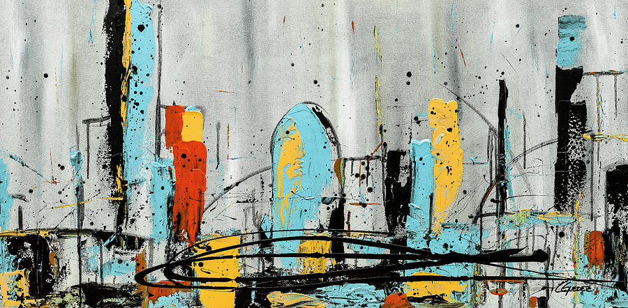 City Limits Painting by Carmen Guedez