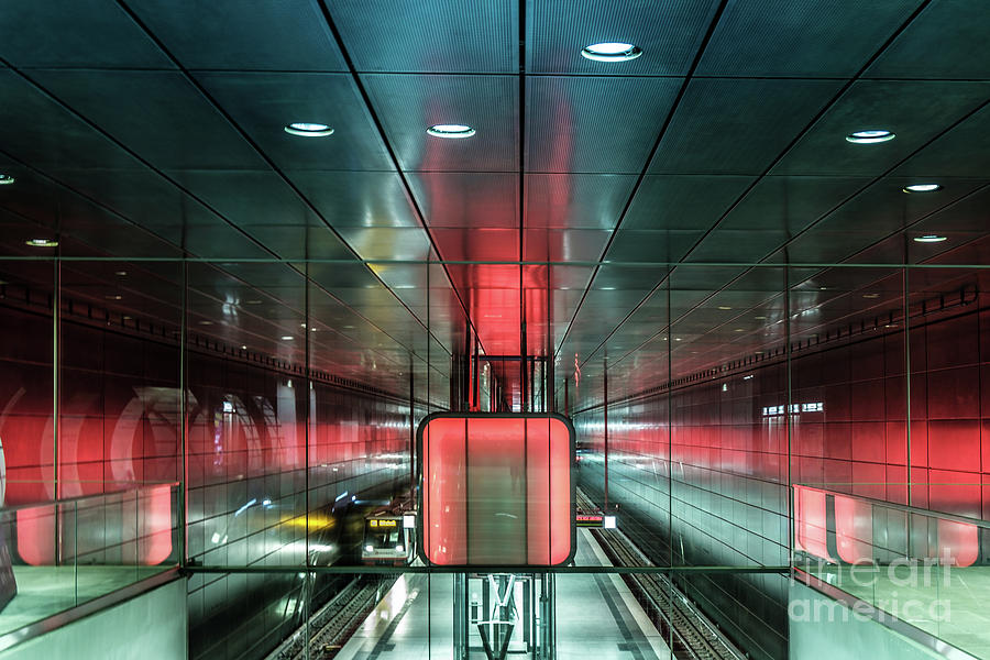 City metro station Hamburg Photograph by Marina Usmanskaya