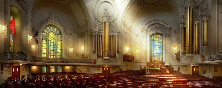 City - Naval Academy - The Chapel Photograph by Mike Savad