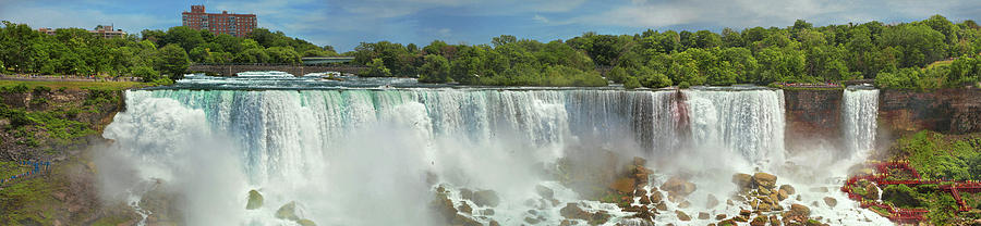Bird Photograph - City - Niagara NY - The American Falls at Niagara by Mike Savad