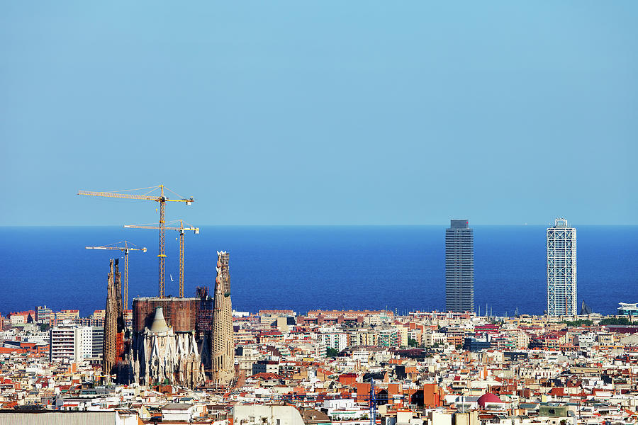 City of Barcelona Cityscape Photograph by Artur Bogacki