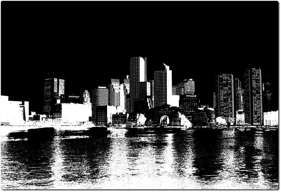 City of Boston Skyline Digital Art by Enki Art - Fine Art America