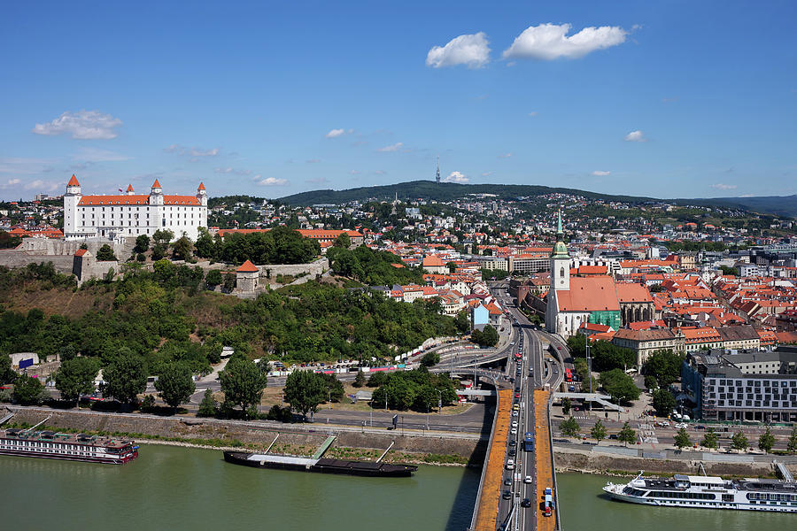 City of Bratislava Cityscape in Slovakia Photograph by Artur Bogacki