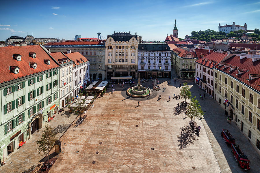 City Of Bratislava Old Town Main Market Square Photograph by Artur Bogacki