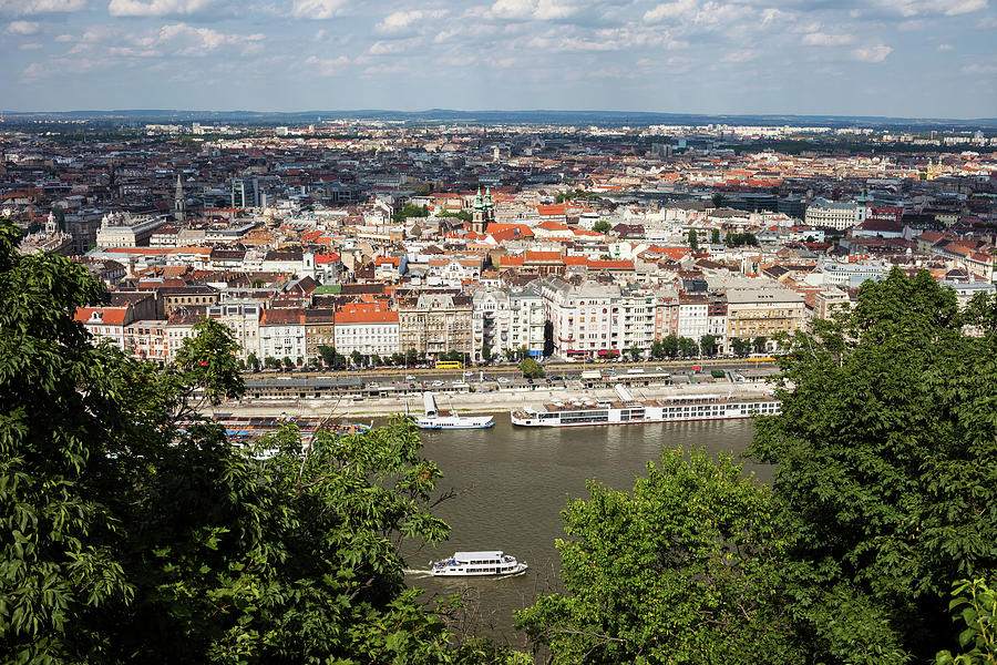 City Of Budapest Cityscape From Gellert Hill Photograph by Artur Bogacki