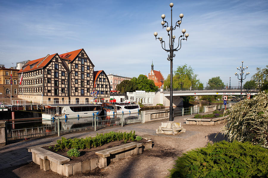 City of Bydgoszcz with Granaries at Brda River Photograph by Artur Bogacki