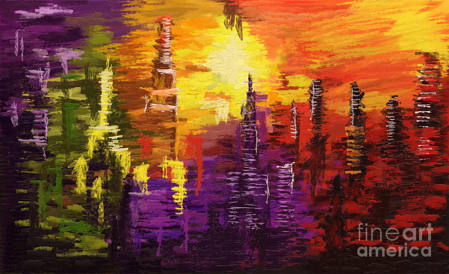 City of Color Painting by Tim Gilliland