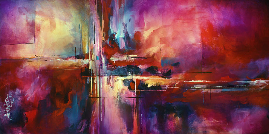CITY of FIRE Painting by Michael Lang