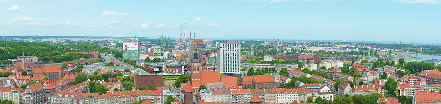 City of Gdansk panorama. Photograph by Marek Poplawski