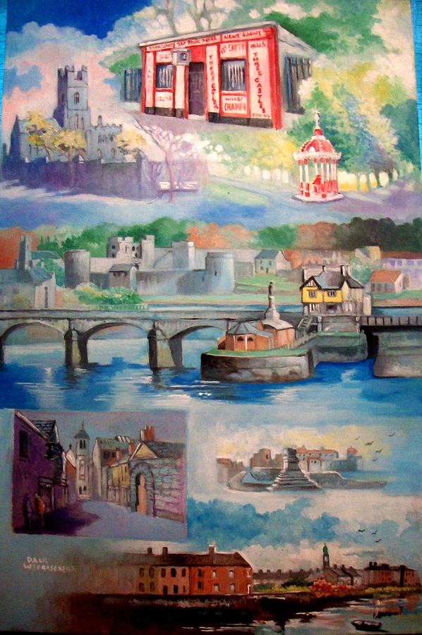 City Of Limerick Ireland Painting by Paul Weerasekera