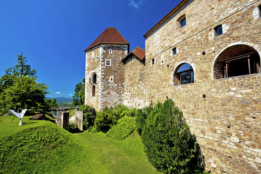 Castle Photograph - City of Ljubljana historic citadel by Brch Photography