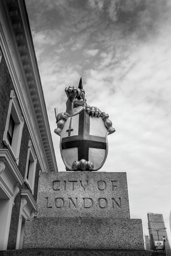 City of London in Mono Photograph by Georgia Clare