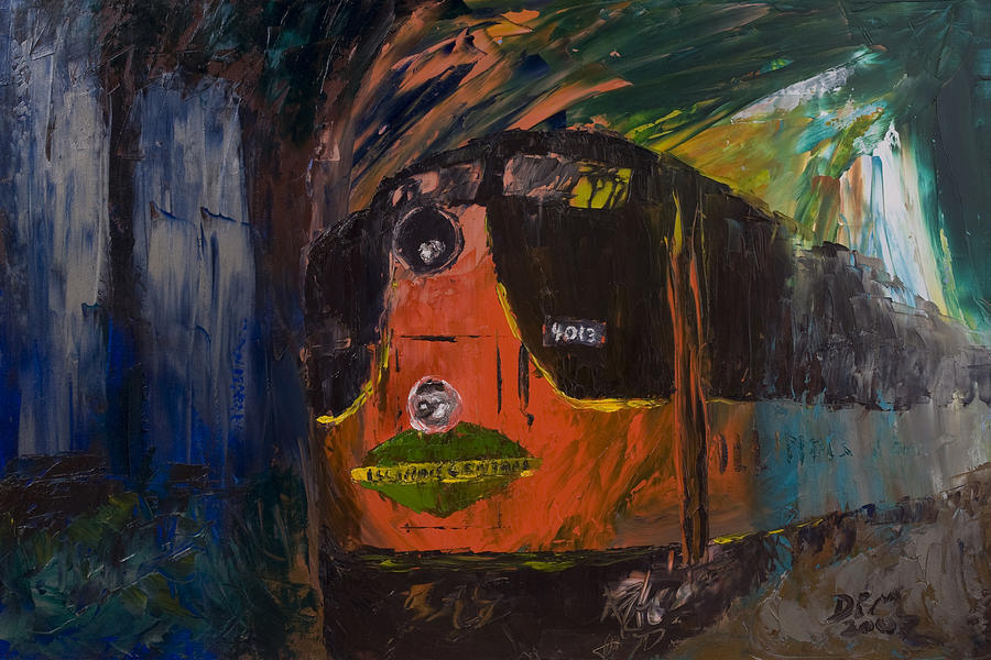 Train Painting - City of New Orleans by David McGhee Train Painting - City of New Orleans by David McGhee