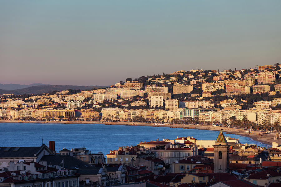 City of Nice in France at Sunrise Photograph by Artur Bogacki