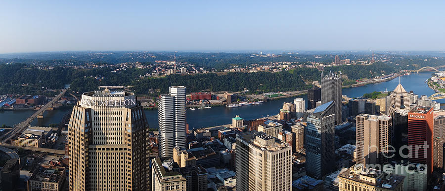 City of Pittsburgh Panorama Photograph by Amy Cicconi