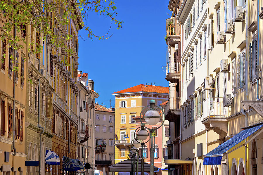 City of Rijeka center street view Photograph by Brch Photography