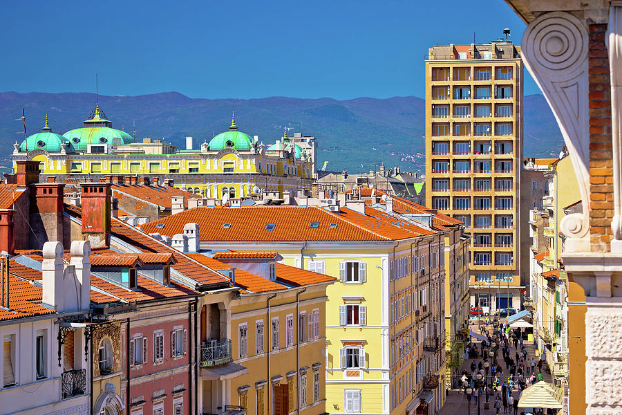 City of Rijeka main Korzo square Photograph by Brch Photography