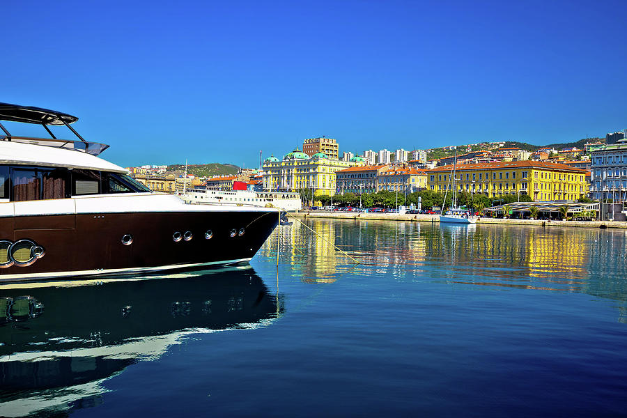 City of Rijeka yachting waterfront view, Photograph by Brch Photography