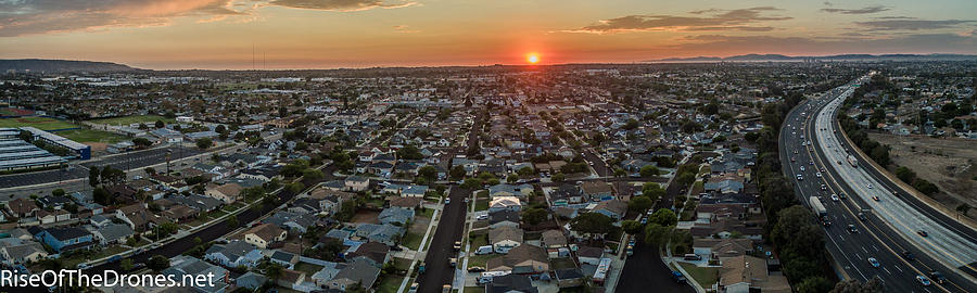 Sunset Photograph - City of Torrance, Sunset by Carey Fujita