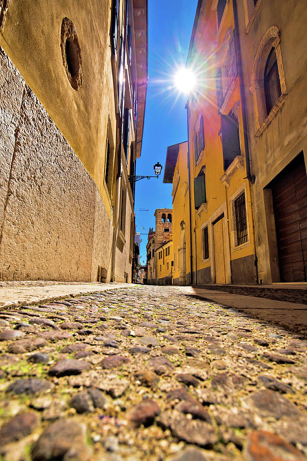 City of Verona colorful steet view Photograph by Brch Photography