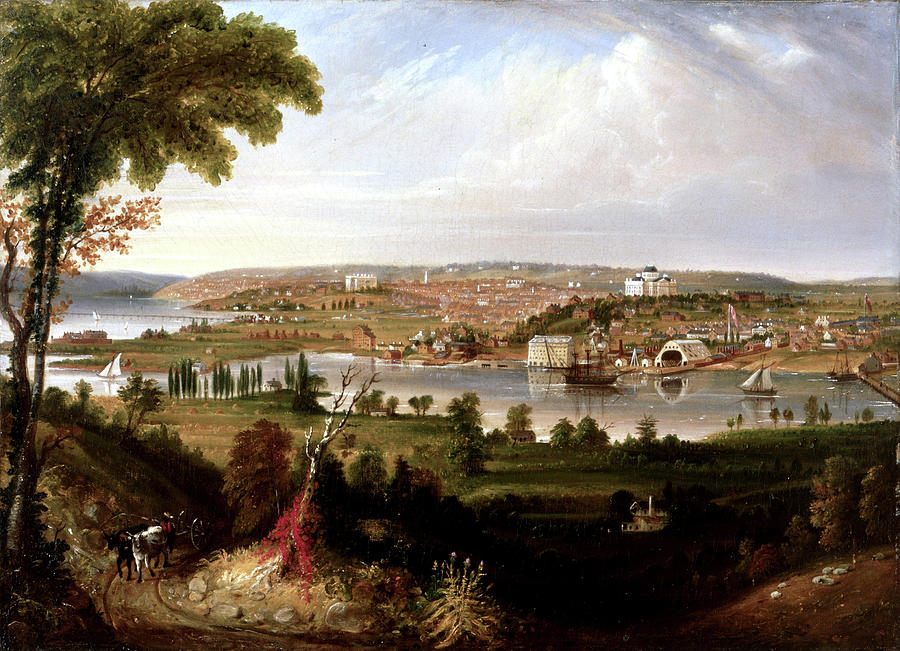 City of Washington Painting by George Cooke