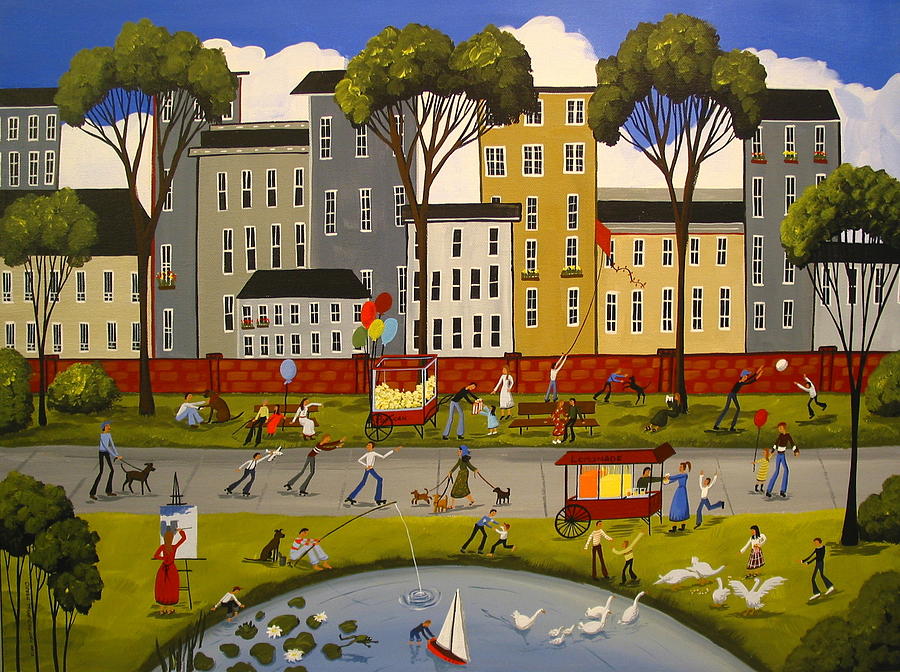 City Park Painting by Debbie Criswell