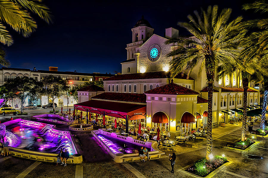 City Place Mall at Night Photograph by Paul LeSage