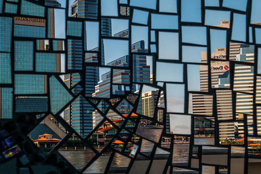 City Reflections 2 Photograph by Larry Jones