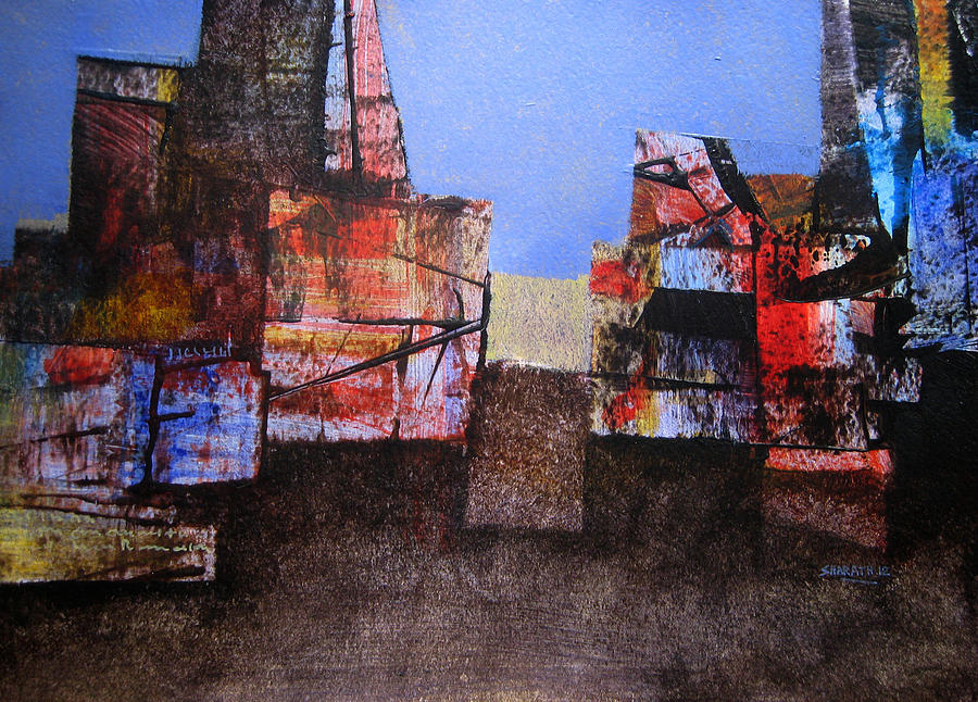 Abstract Painting - City Scape  by Sharath Palimar