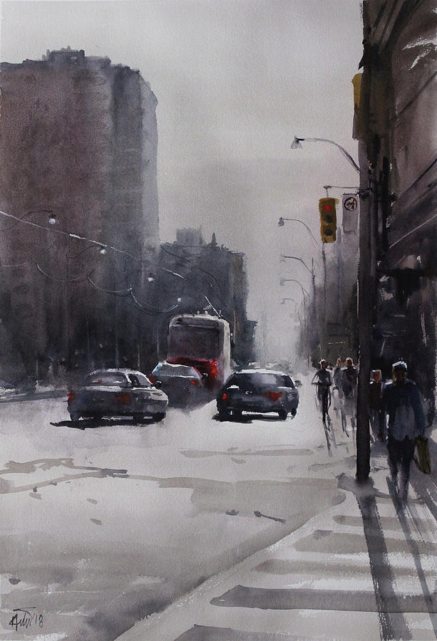 City scape_01 Painting by Helal Uddin