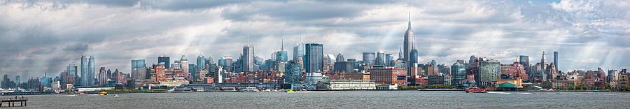City - Skyline - Hoboken NJ - The ever changing skyline Photograph by Mike Savad