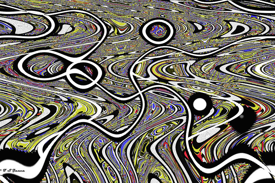 City Street Color Panel Abstract #5 Digital Art by Tom Janca