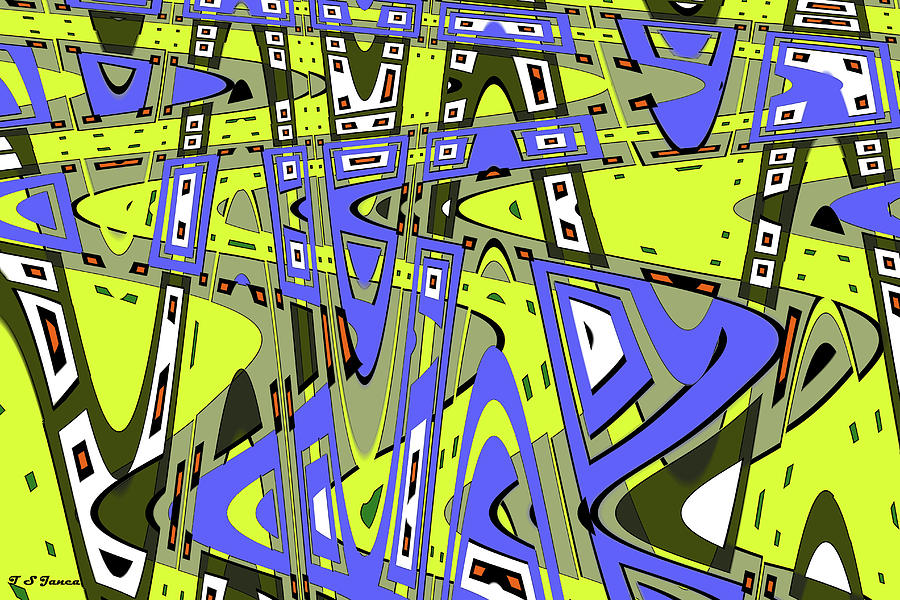 City Streets Abstract Digital Art by Tom Janca