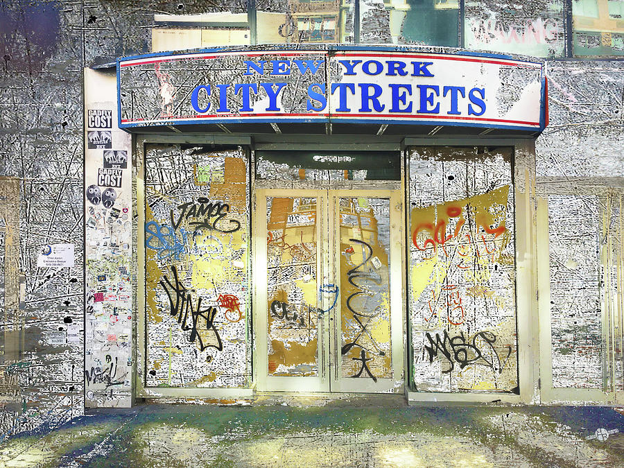 City Streets New York Mixed Media