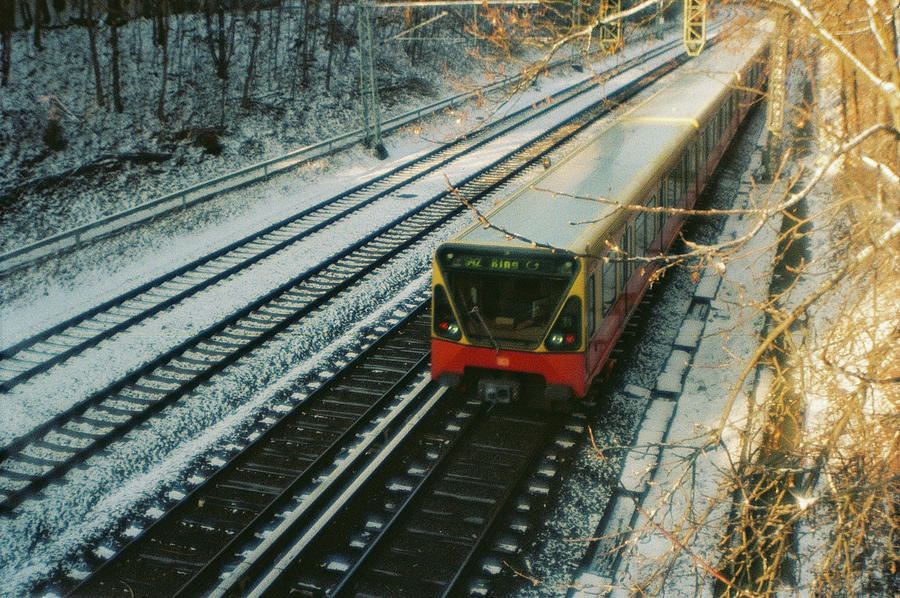 Berlin Photograph - City train in Berlin under the snow by Nacho Vega Berlin Photograph - City train in Berlin under the snow by Nacho Vega