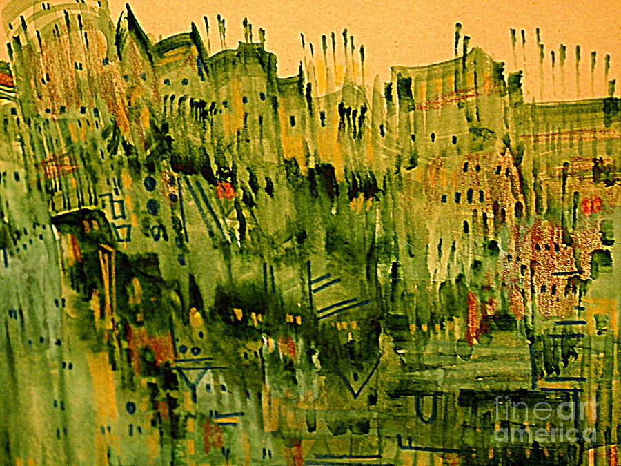 City Twilight 2 Painting by Nancy Kane Chapman