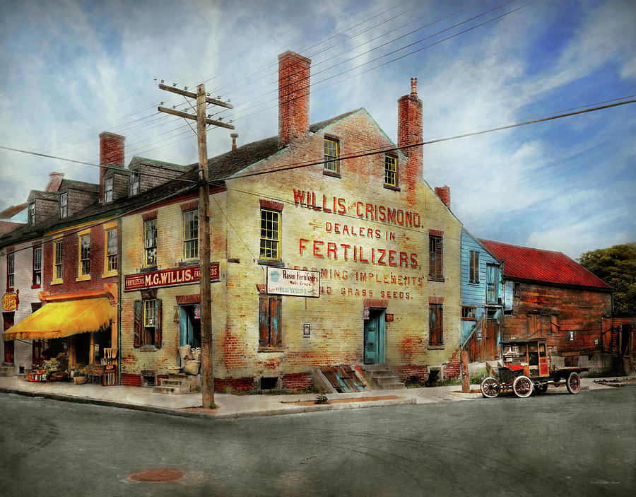 City - VA - Willis and Crismond, Dealers in Fertilizers 1928 Photograph by Mike Savad