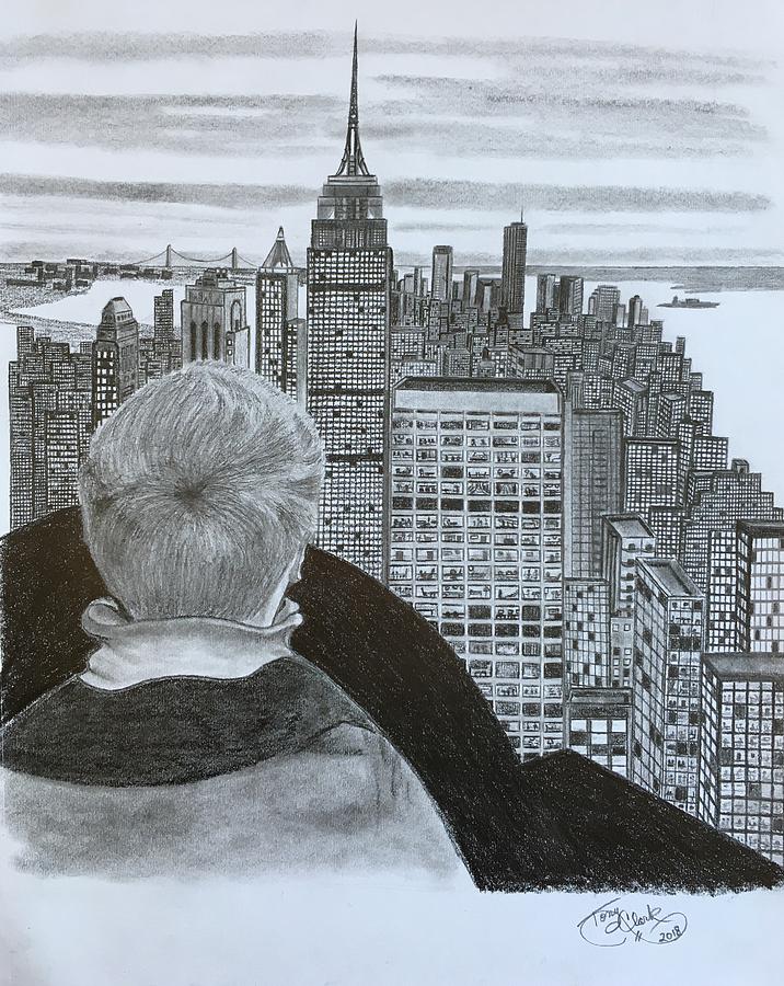 City View  Drawing by Tony Clark