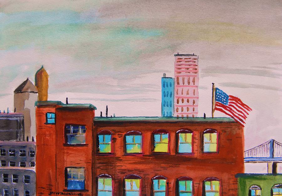 City Warehouse Painting by John Williams
