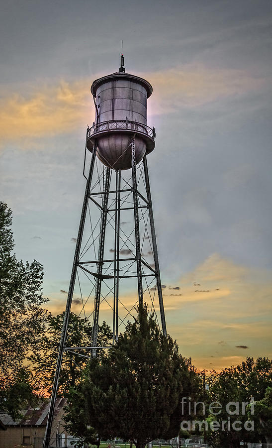 City Water Tower Photograph by Robert Bales