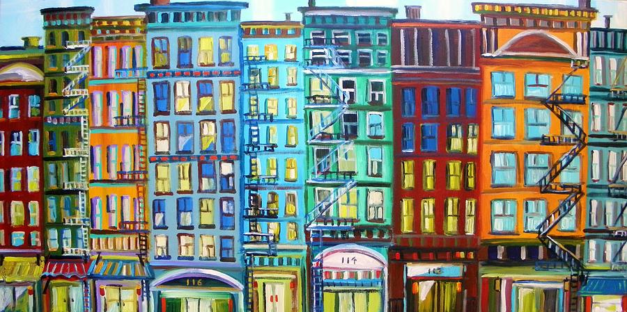 City Windows Painting by John Williams