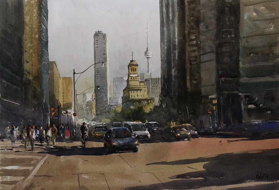 Cityscape _02 Painting by Helal Uddin