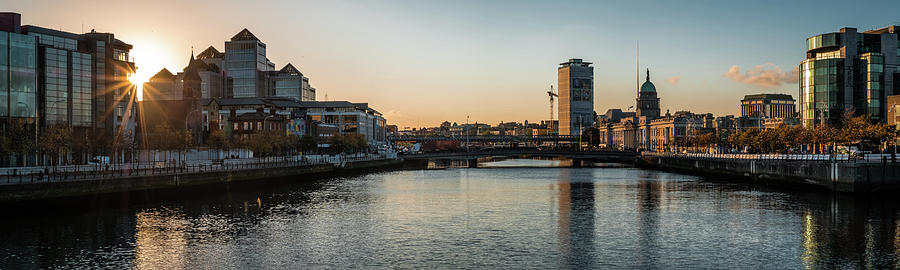 Architecture Photograph - Cityscape at sunset - Dublin, Ireland - Cityscape photography by Giuseppe Milo