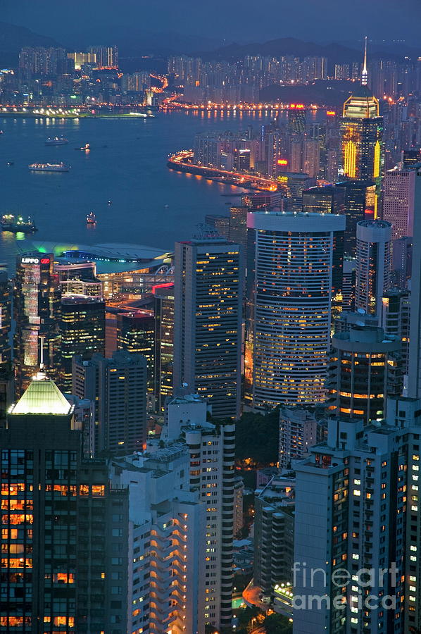 Cityscape from Victoria Peak Photograph by Sami Sarkis Photography Cityscape from Victoria Peak Photograph by Sami Sarkis Photography