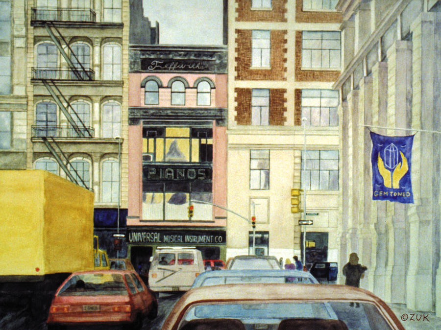 Lafayette Painting - Cityscape by Karen Zuk Rosenblatt
