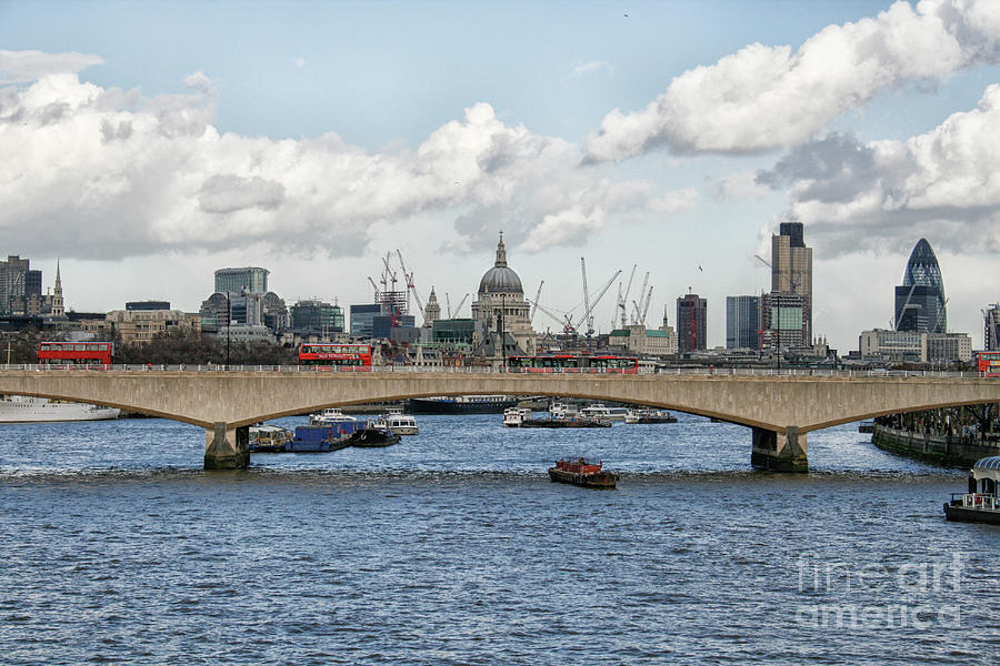 Cityscape of London with Thames river Photograph by Patricia Hofmeester