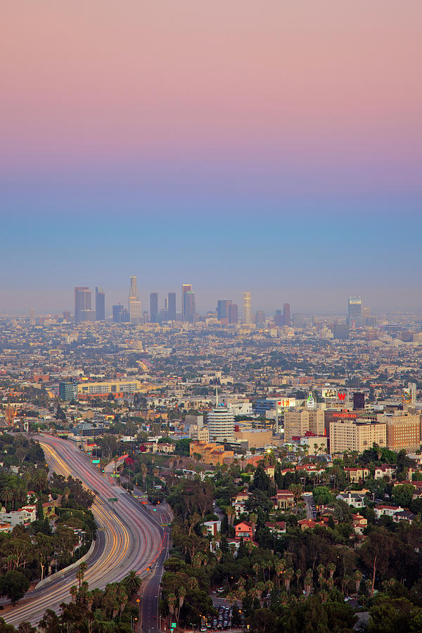 Cityscape Of Los Angeles Photograph by Eric Lo