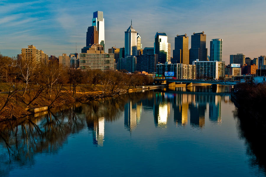 Philadelphia Photograph - Cityscape of Philadelphia PA by Louis Dallara