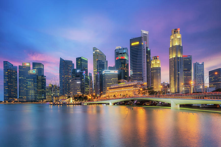 Cityscape of The Marina Bay Sand a Photograph by Anek Suwannaphoom ...