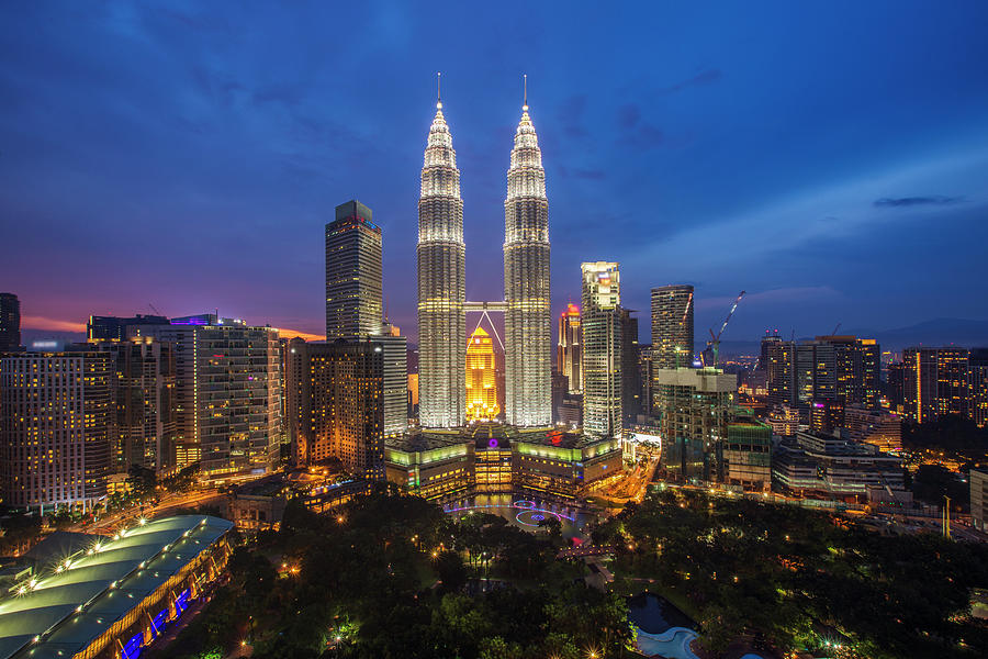 Cityscape of tower and building in Kuala lumpur city Photograph by Anek Suwannaphoom